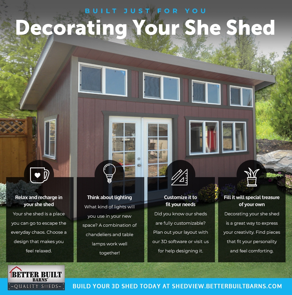 Modern Slant Roof Shed Design Ideas with Better Built Barns, Inc.—Serving Oregon, Washington, Idaho, and Colorado Since 1994. 10 year shed warranty. Design and quote online using our user-friendly 3D shed builder at https://shedview.betterbuiltbarns.com Contact our expert sales team at 1-800-941-2417 or discover your options at https://betterbuiltbarns.com 